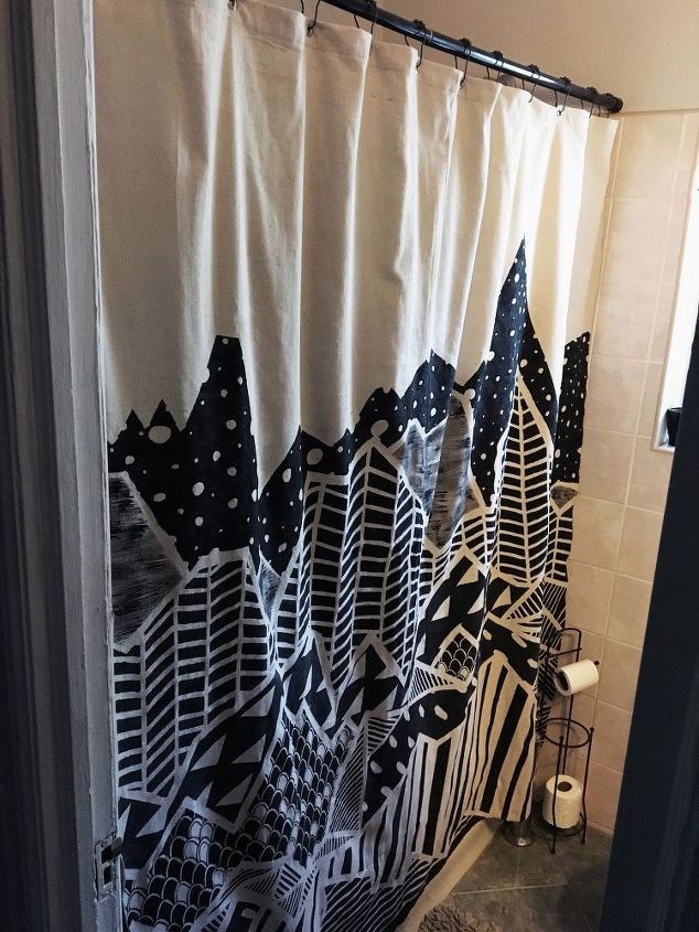 How To Make A Drop Cloth Shower Curtain Hometalk