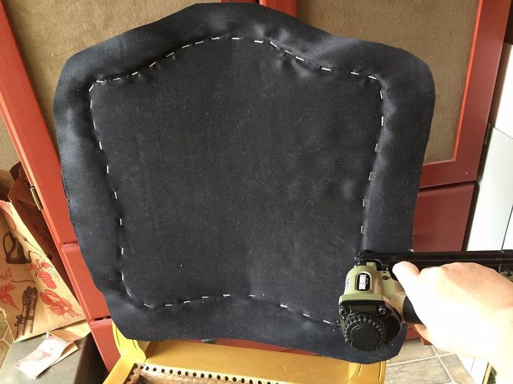 restyled french cane chair, how to, painted furniture, reupholster