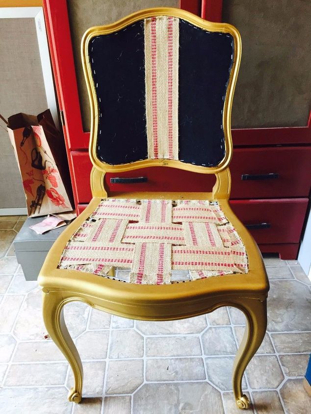 restyled french cane chair, how to, painted furniture, reupholster
