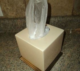 s 11 ways to hide your plastic bags without throwing them away, Or store them in a ceramic tissue box