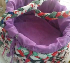 s 11 ways to hide your plastic bags without throwing them away, Weave them into plastic baskets