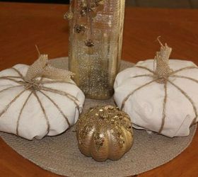 s 11 ways to hide your plastic bags without throwing them away, Turn them into fall pumpkins