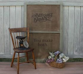 s the ultimate list of window upcycling ideas, windows, Transform it into a rustic country sign