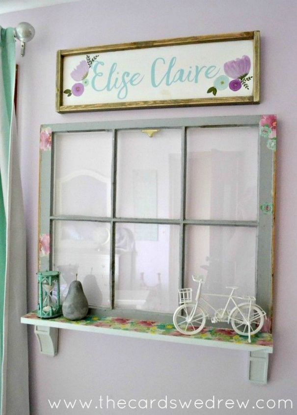 s the ultimate list of window upcycling ideas, windows, Transform it into a colorful shelf