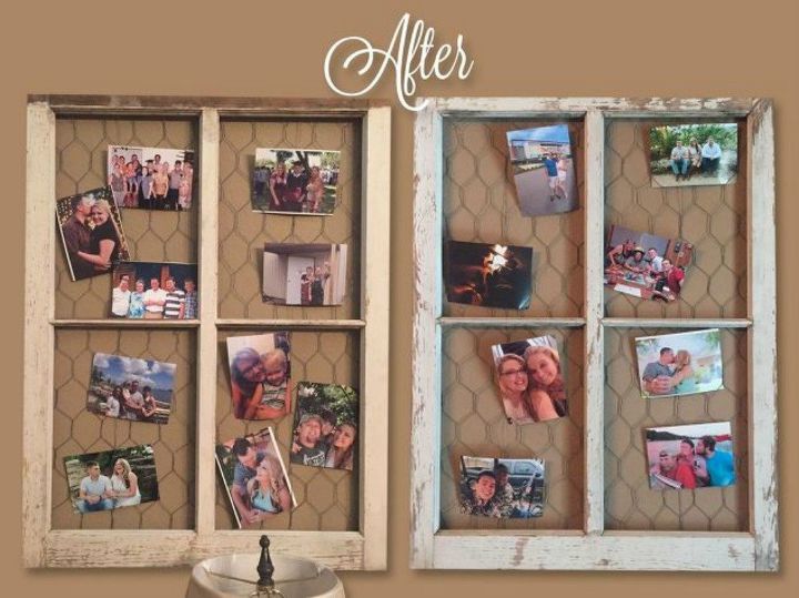 s the ultimate list of window upcycling ideas, windows, Turn it into a memo board with chicken wire
