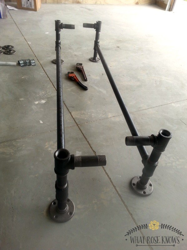 reclaimed wood black pipe tv stand hometalk