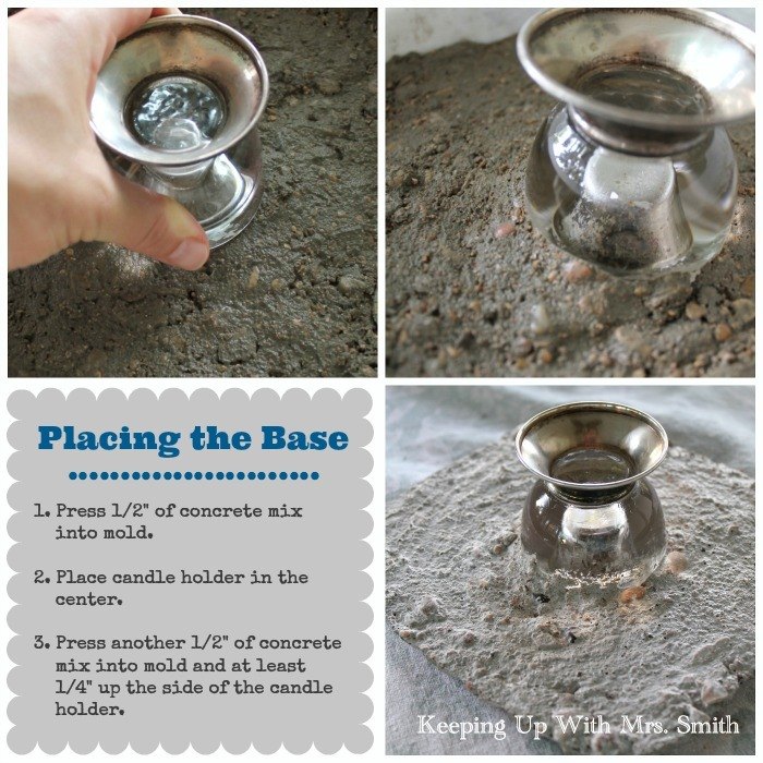 how to make a beautiful concrete cake stand using quikrete