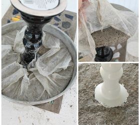 how to make a beautiful concrete cake stand using quikrete