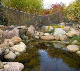 s see how 11 clever gardeners get their yards ready for fall, gardening, They cover their ponds with a net