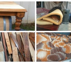 from recycled junk to stunning creation, how to, reupholster, woodworking projects, recycled materials