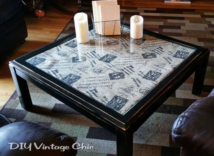 Gorgeous Coffee Table Makeover Ideas, Glass Table Cover Ideas