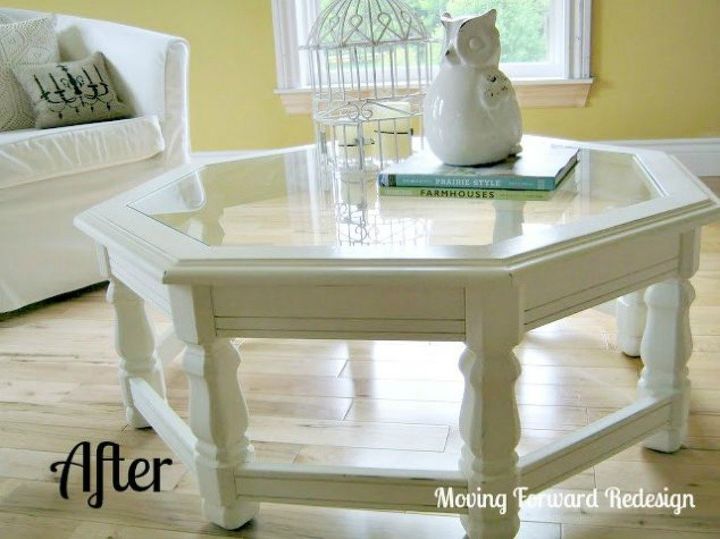 your quick catalog of gorgeous coffee table makeover ideas, This painted one that looks so pristine