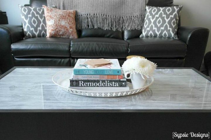 your quick catalog of gorgeous coffee table makeover ideas, This upgraded one with contact paper