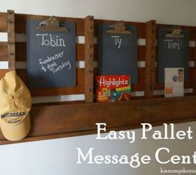 s 13 easy organizing ideas to keep you sane throughout the school year, organizing, Build a message center with a pallet board