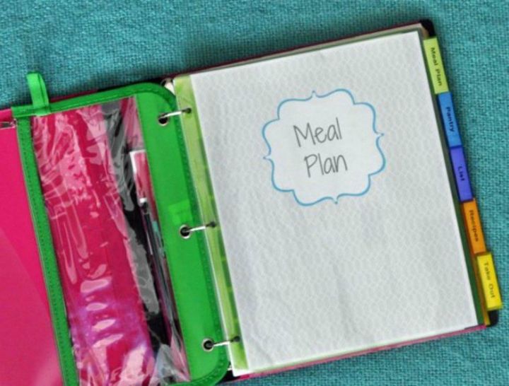 13 sencillas ideas de organizacin para mantener la cordura durante el ao escolar, C mo hacer una carpeta de plan de comidas familiar