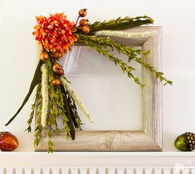 Easy cheap diy fall wreath for front door