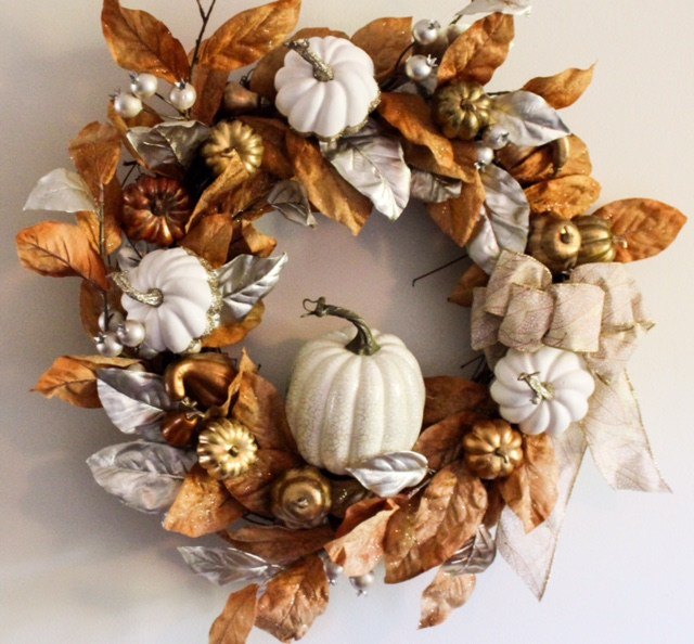 diy rustic glam fall wreath, crafts, seasonal holiday decor, wreaths