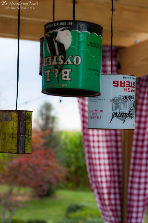 diy tin can chandelier you can do it, diy, electrical, lighting, outdoor living, repurposing upcycling