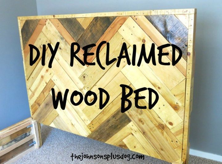 cama de madera recuperada diy