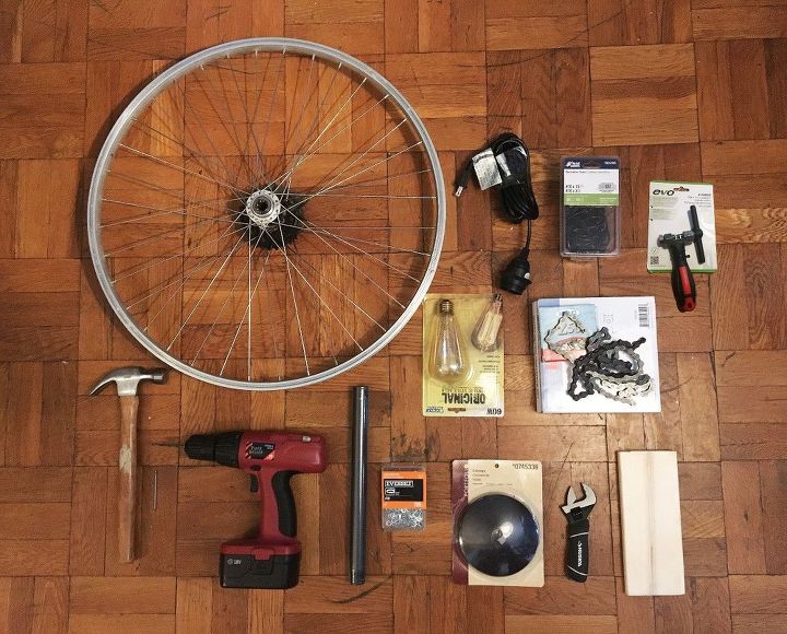 arana de cadena y rueda de bicicleta