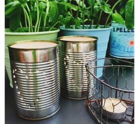 tin can lanterns in 10 minutes , crafts, how to, lighting, outdoor living, repurposing upcycling