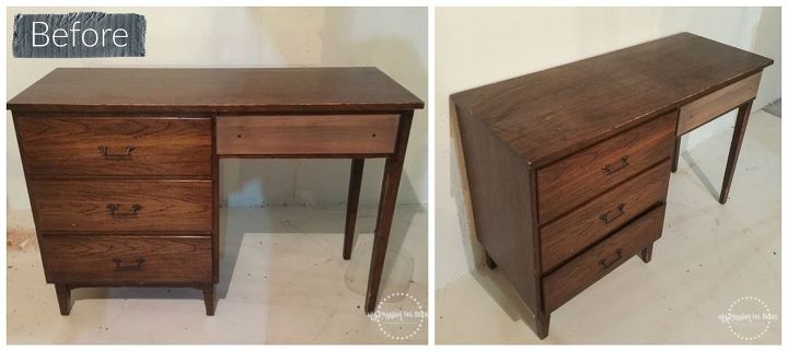 restoration hardware inspired desk, painted furniture