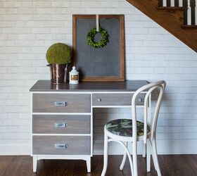 restoration hardware inspired desk, painted furniture