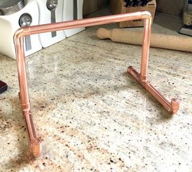 Copper Pipe Recipe Book Stand
