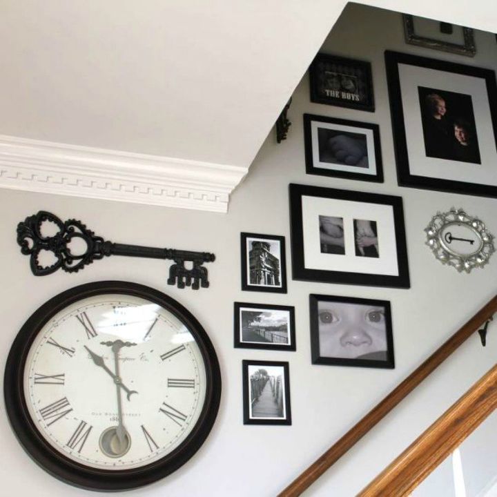 if your stairway walls are empty here s what you re missing, A makeover with vintage keys