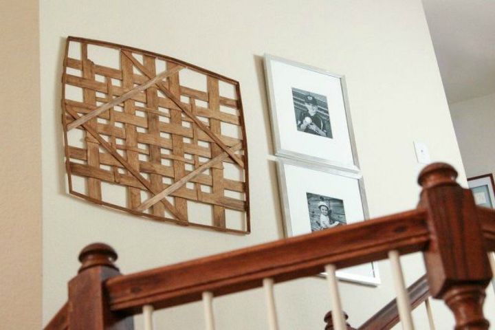 if your stairway walls are empty here s what you re missing, A unique design out of stained wood