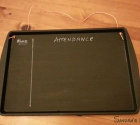 s don t throw out that old cookie sheet before you see these ideas, repurposing upcycling, Turn it into a magnetic chalkboard