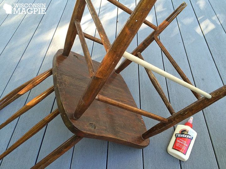 ohio star chair, how to, outdoor furniture, painted furniture, painting wood furniture