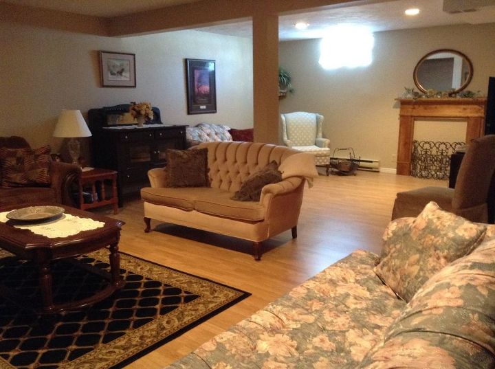 q i need help reaaranging my basement family room , basement ideas, home decor, home decor dilemma