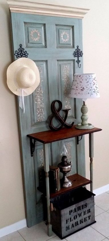 Transform An Old Door Into A Hall Tree