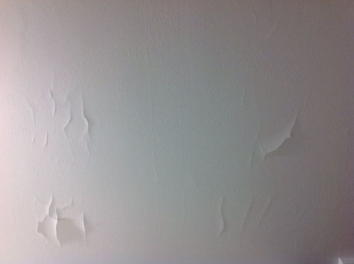newly painted ceiling is cracking peeling and falling off