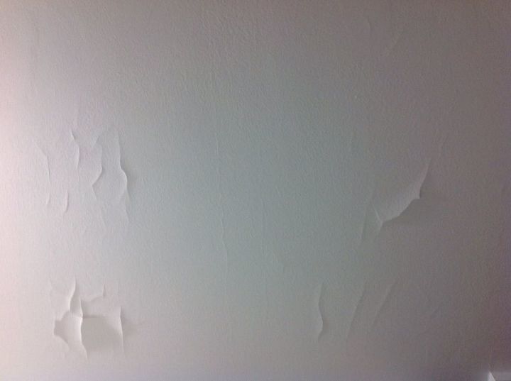 newly painted ceiling is cracking peeling and falling off