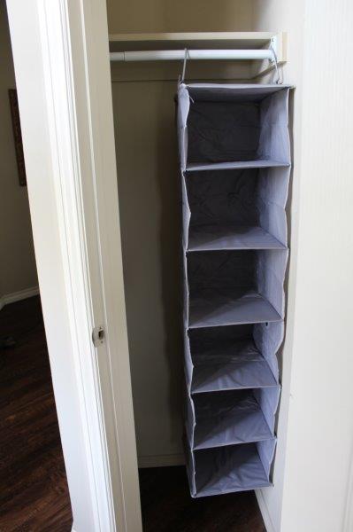 how to turn a small closet into storage for dining linens, closet, how to, storage ideas