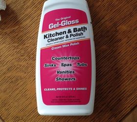 Gel-Gloss Kitchen and Bath Polish Cream Wax Countertops Showers Cleaner 16  oz