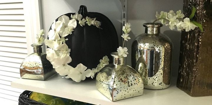 floral moon pumpkin, crafts, how to, seasonal holiday decor
