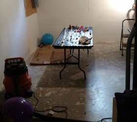 q basement family room on a budget, basement ideas, home improvement, small home improvement projects, Needs a face lift