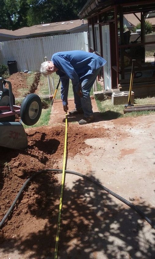 don t cut the concrete slab drill a tunnel under it instead, it really is 12 feet