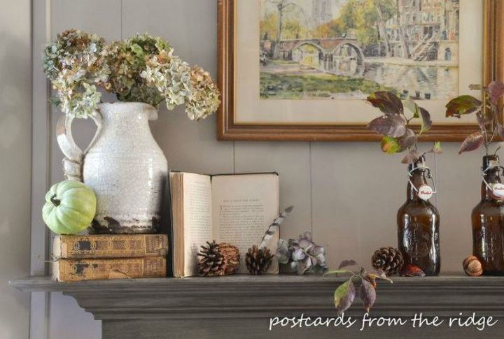 s 13 perfect fall mantel ideas for every style, fireplaces mantels, For the thrift store finds