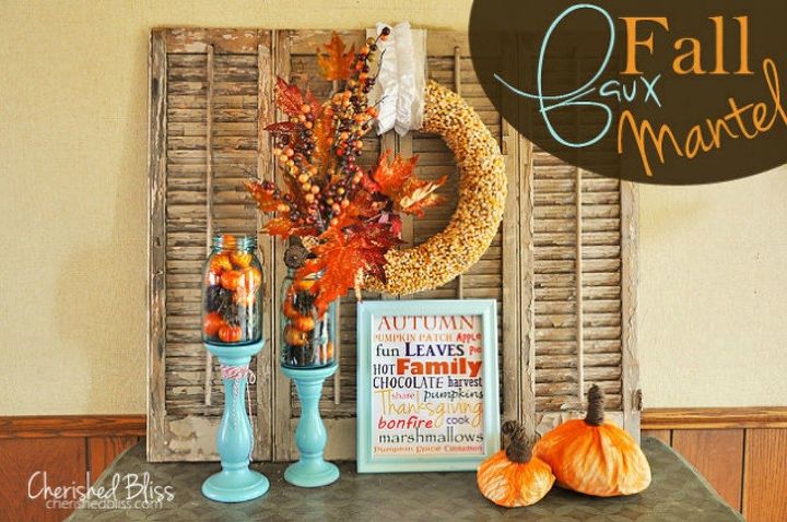 s 13 perfect fall mantel ideas for every style, fireplaces mantels, For the popcorn lover
