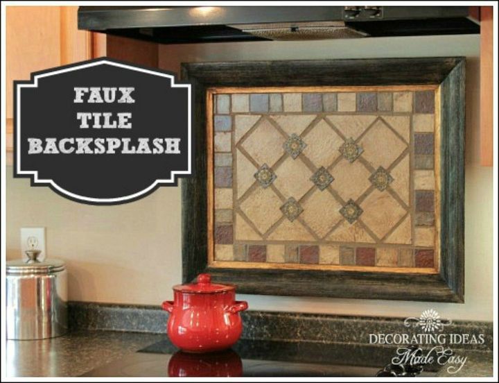 11 gorgeous ways to transform your backsplash without replacing it, Frame faux tiles out of thick paper