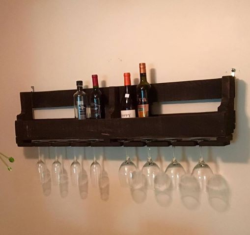 pallet wine rack, how to, painting, pallet, repurposing upcycling