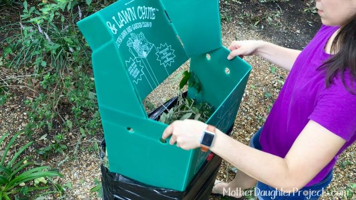 how to easily bag leaves, cleaning tips, how to, landscape, lawn care, outdoor living