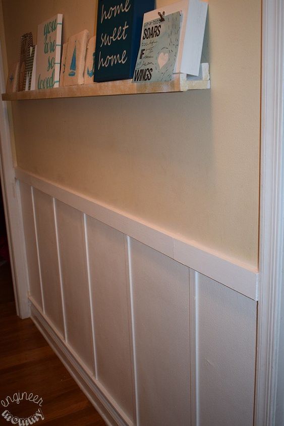 diy board and batten, foyer, how to, painting, woodworking projects