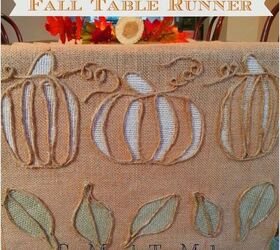 fall table runner, crafts, dining room ideas, how to, seasonal holiday decor