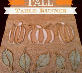fall table runner, crafts, dining room ideas, how to, seasonal holiday decor