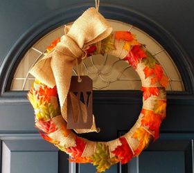 easiest ever fall wreath, crafts, how to, seasonal holiday decor, wreaths